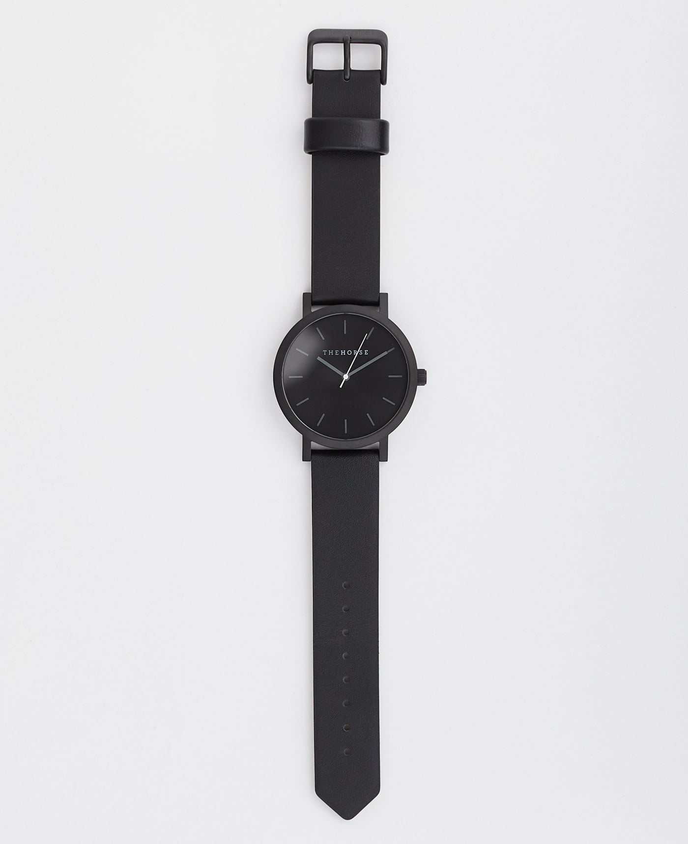 Original 20mm Black Leather & Black Steel Watch Strap - Durable Replacement Band for Men's & Women's Watches - Perfect for Dress, Casual & Business Occasions