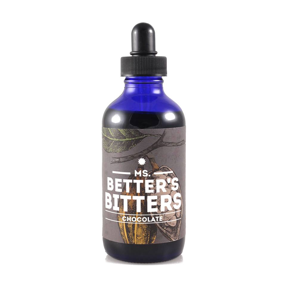 Ms Better's Bitters Chocolate Flavor - 4oz Bottle | Premium Cocktail Bitters for Old Fashioned, Manhattan & Craft Cocktails | Perfect Home Bar Essential for Mixologists & Bartenders