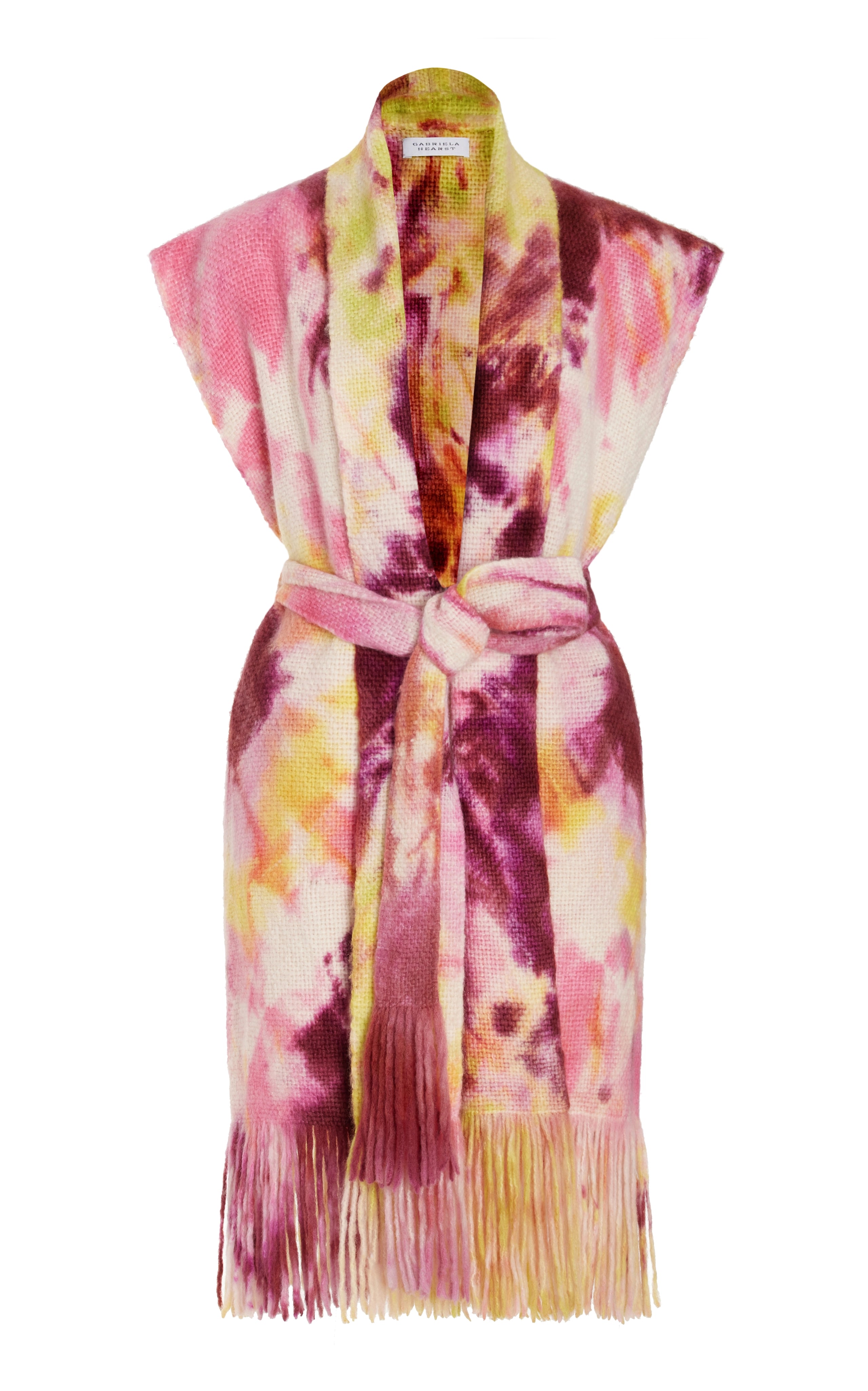 Teagan Knit Vest Women's Tie Dye Cashmere Sweater - Soft Cozy Winter Pullover for Layering & Casual Outfits