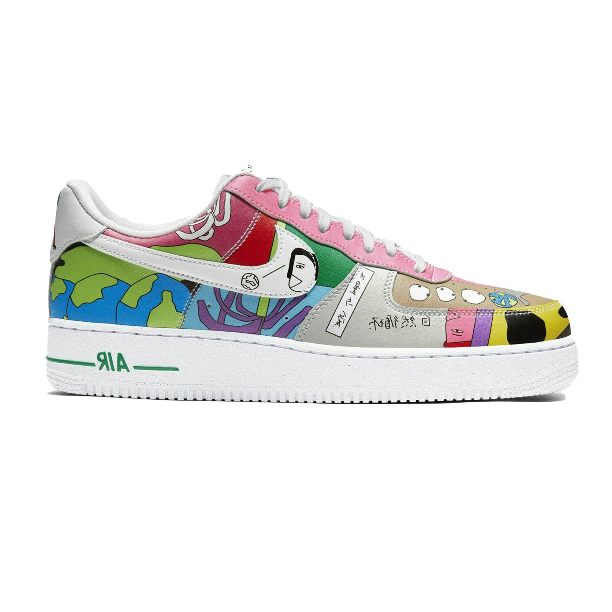 Nike Air Force 1 x Ruohan Wang 'Flyleather' Sneakers - Sustainable Leather Shoes for Men & Women | Perfect for Casual Wear, Street Style & Sneaker Collection