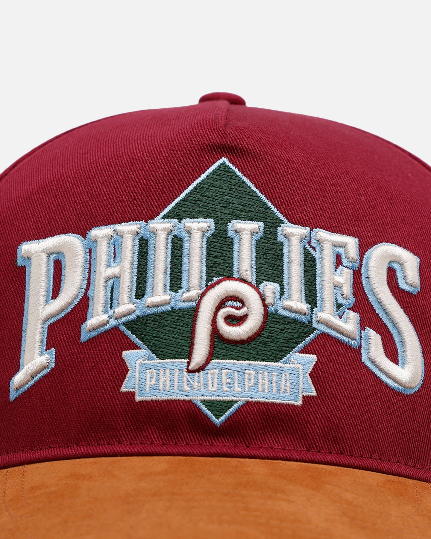 47 Brand Philadelphia Phillies 'Diamond' 47 Offside Snapback Cardinal Red Adjustable Baseball Cap - Official MLB Licensed Hat for Sports Fans & Streetwear Fashion