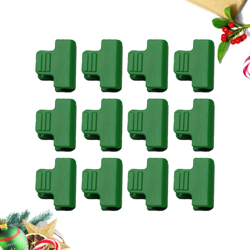 12-Pack Cabilock Greenhouse Frame Clips - Heavy Duty Steel Wire Tube & Film Clamps for Plant Support, Shed Insulation, and Net Folding - Ideal for DIY Greenhouse, Garden Shed, and Plant Protection