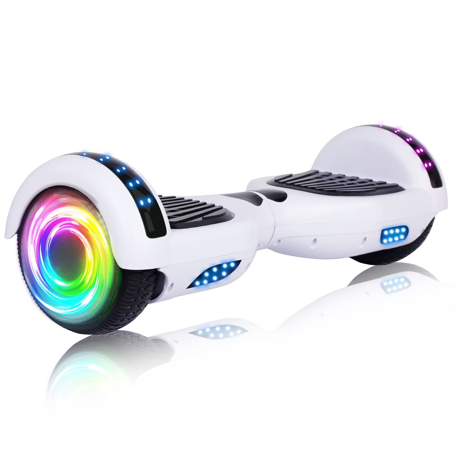 SISIGAD Hoverboard for Kids Ages 6-12 - Bluetooth Speaker & 6.5