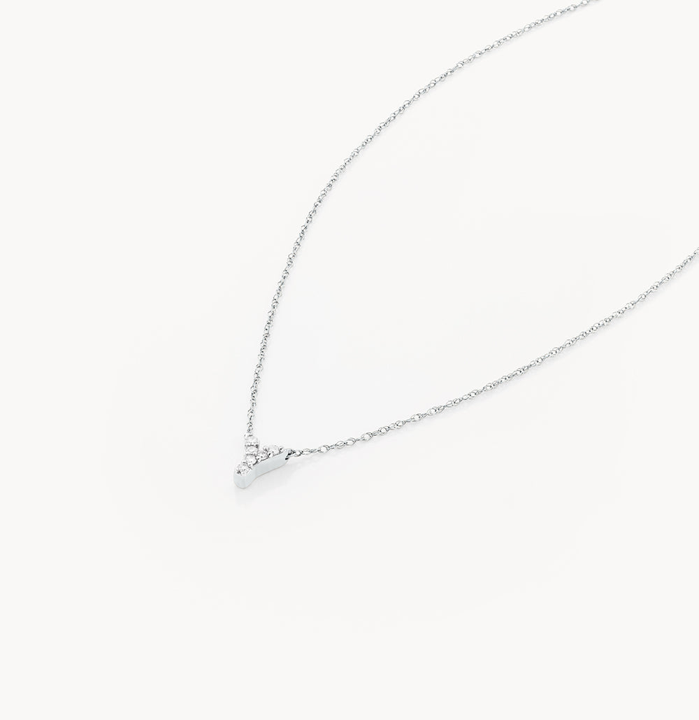 Elegant Diamond Letter Y Necklace in Sterling Silver - Perfect for Gifts, Anniversaries & Special Occasions