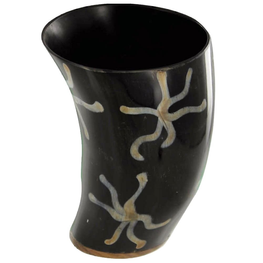 Viking Drinking Horn Mug - Authentic Armory Replicas Earth Essence Medieval Goblet for Mead & Ale | Perfect for Renaissance Fairs, LARP Events & Medieval Themed Parties