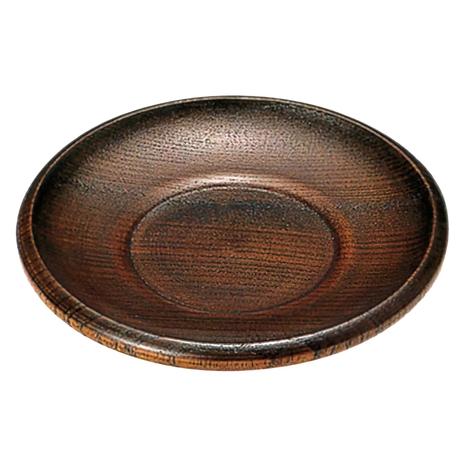 Fukui Craft Japanese Wooden Chataku Saucer - Traditional Handmade Tea Cup Coaster for Matcha, Sushi, and Asian Dining Decor