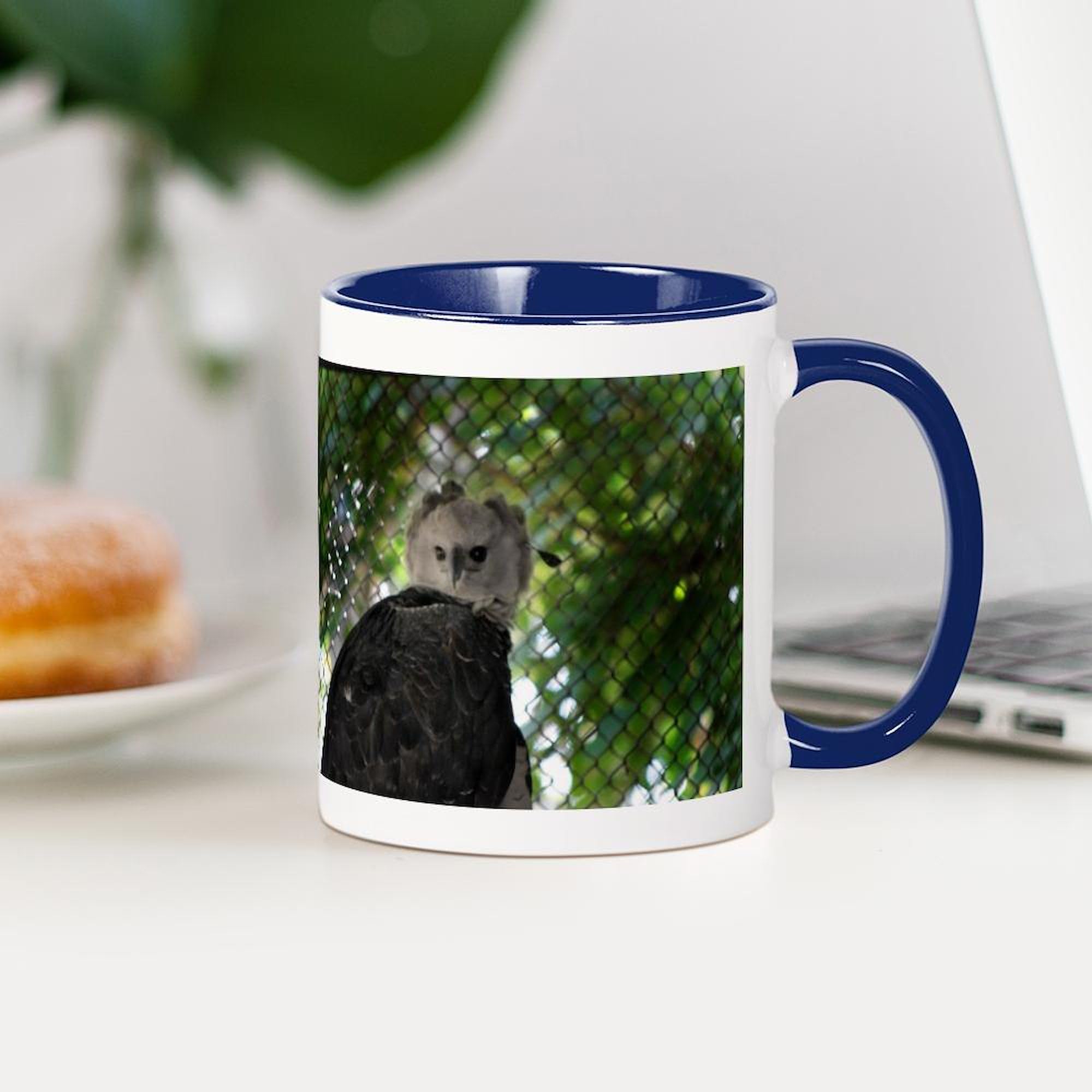 Harpy Eagle Ceramic Coffee Mug 11 oz (325 ml) - Unique Wildlife Design for Coffee, Tea & Hot Drinks - Perfect Gift for Bird Lovers & Nature Enthusiasts