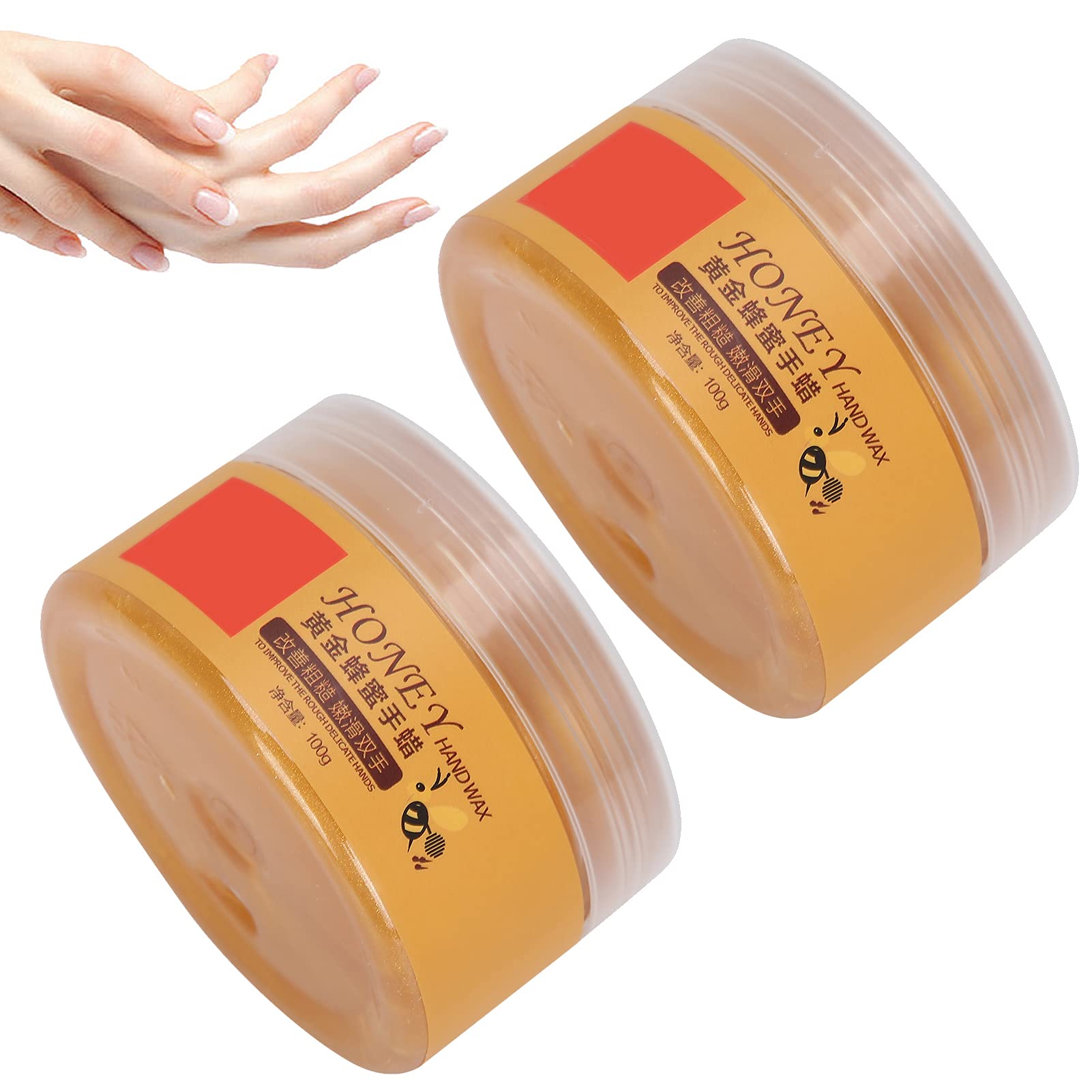 Honey Hand Wax Mask 2pcs - Whitening & Moisturizing for Soft Hands | Spa & Home Care
