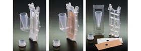 CytoSep All Plastic Cytology Single Funnel with Brown Filter & Cap - 40/Pack - Ideal for Laboratory Specimen Collection and Medical Testing
