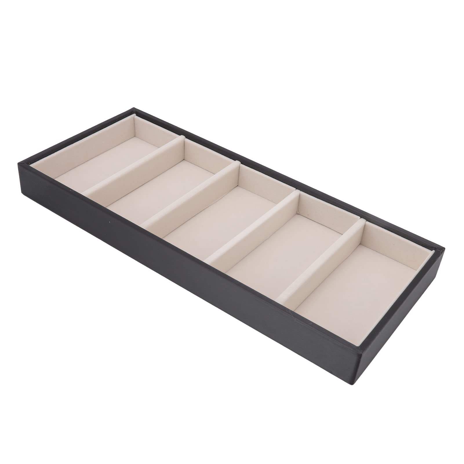 Uxsiya 5 Grid Glasses Case - Stylish Storage Box for Goggles & Sunglasses (Black) - Perfect for Travel & Home Organization
