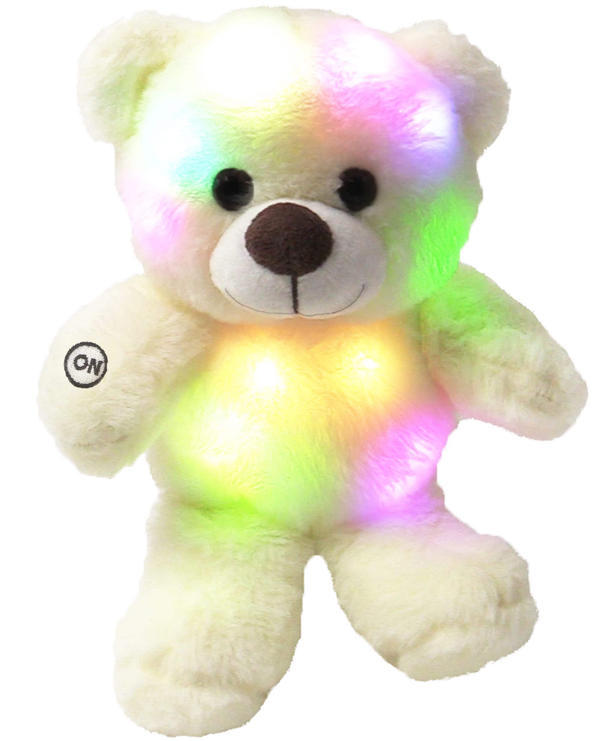 Glow in the Dark Stuffed Animal - LED Light Up Plush Toy for Kids | Soft Night Light for Toddlers & Children | Easter Gift for Boys & Girls (11
