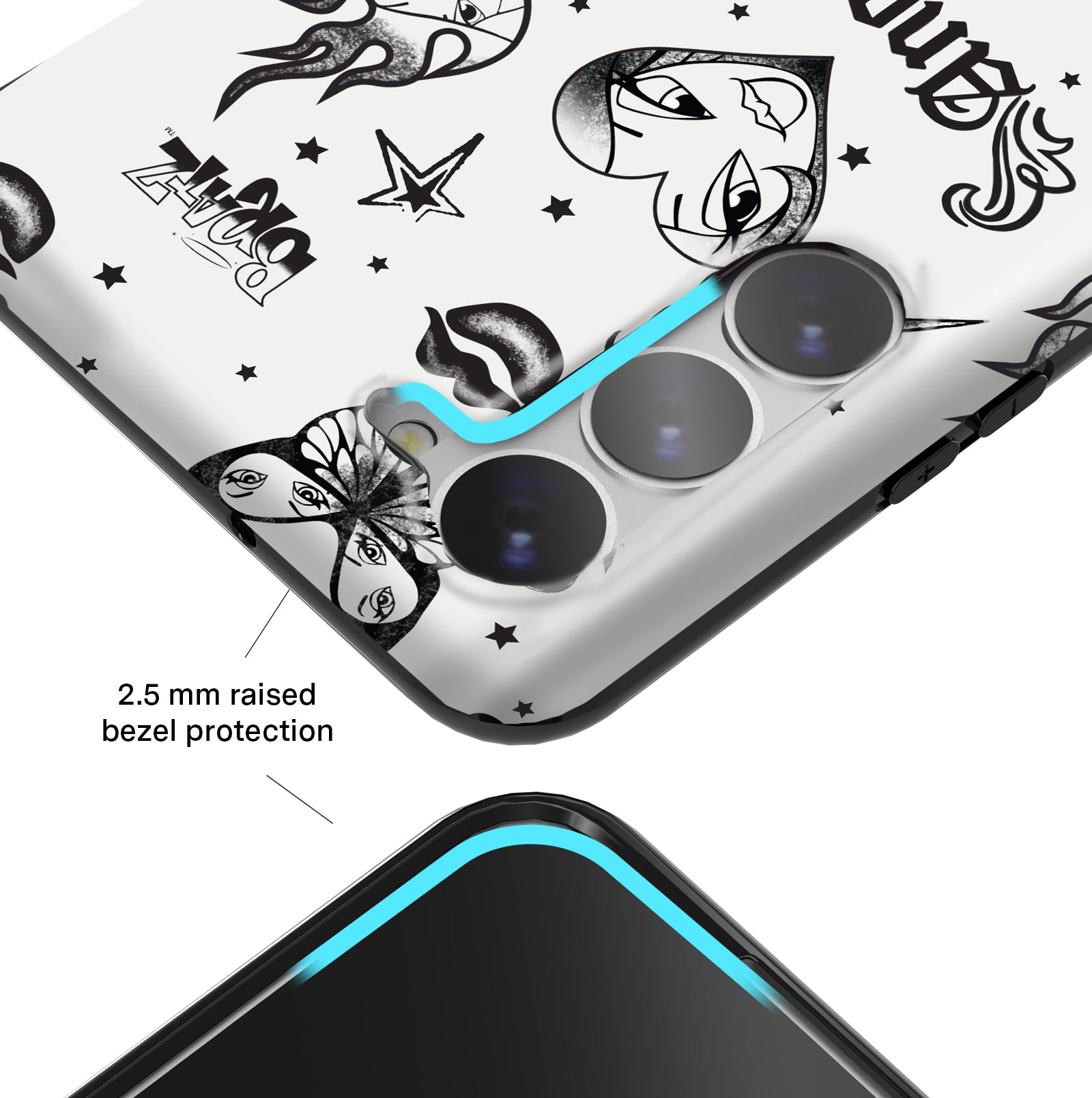Bratz Inked Fashion Samsung Phone Case - Trendy Protective Cover for Samsung Galaxy - Perfect for Teens, Girls, and Bratz Fans - School, Work, and Everyday Use