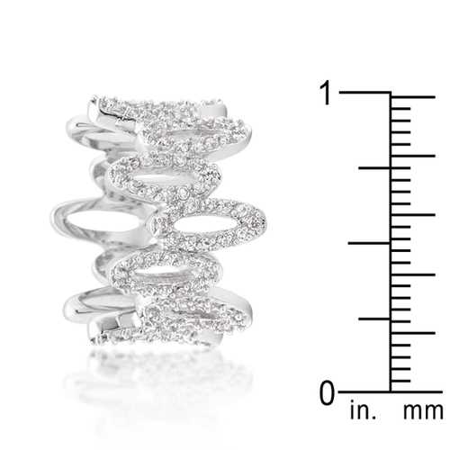 Elegant Cubic Zirconia Oval Fashion Ring for Women - Sterling Silver Statement Jewelry for Parties, Weddings & Everyday Wear