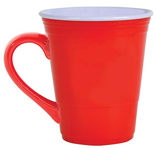 12 oz Red Ceramic Coffee Mugs Bulk (Case of 36) - Durable Restaurant & Office Mugs for Hot Beverages, Tea, and Soup