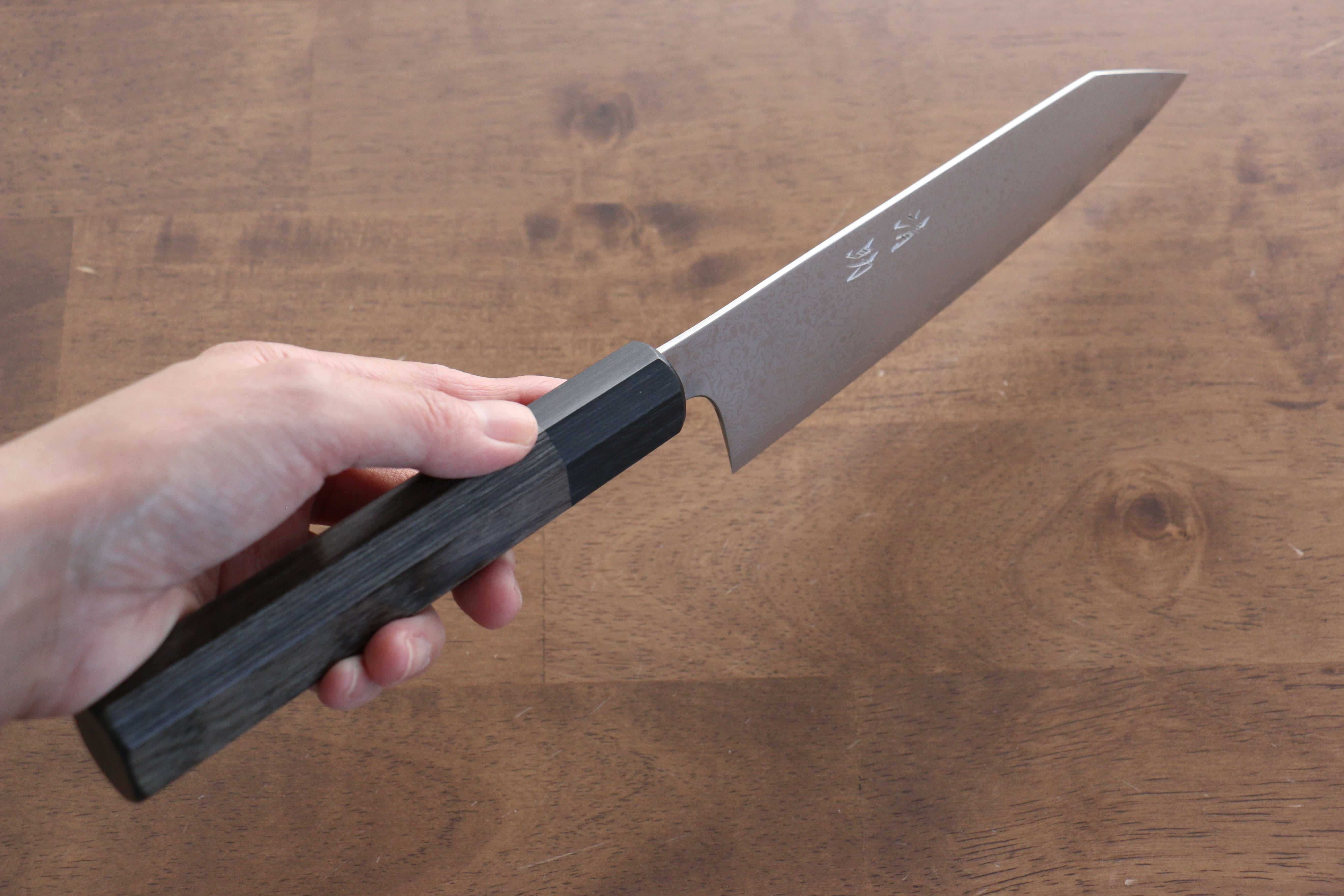 Premium Seisuke VG10 33-Layer Damascus Kiritsuke Santoku Knife - 165mm Blade with Gray Pakkawood Handle - Ideal for Sushi, Vegetables & Precision Cutting