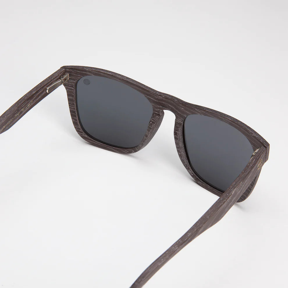 Wave Hog Black Wood Sunglasses - Polarized UV Protection for Men & Women - Perfect for Beach, Driving, and Outdoor Activities