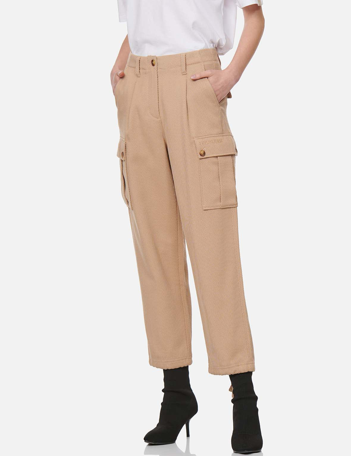Seagull Embroidered Cargo Twill Pants for Men - Stylish Casual Workwear with Multiple Pockets | Perfect for Outdoor Adventures, Travel & Street Fashion