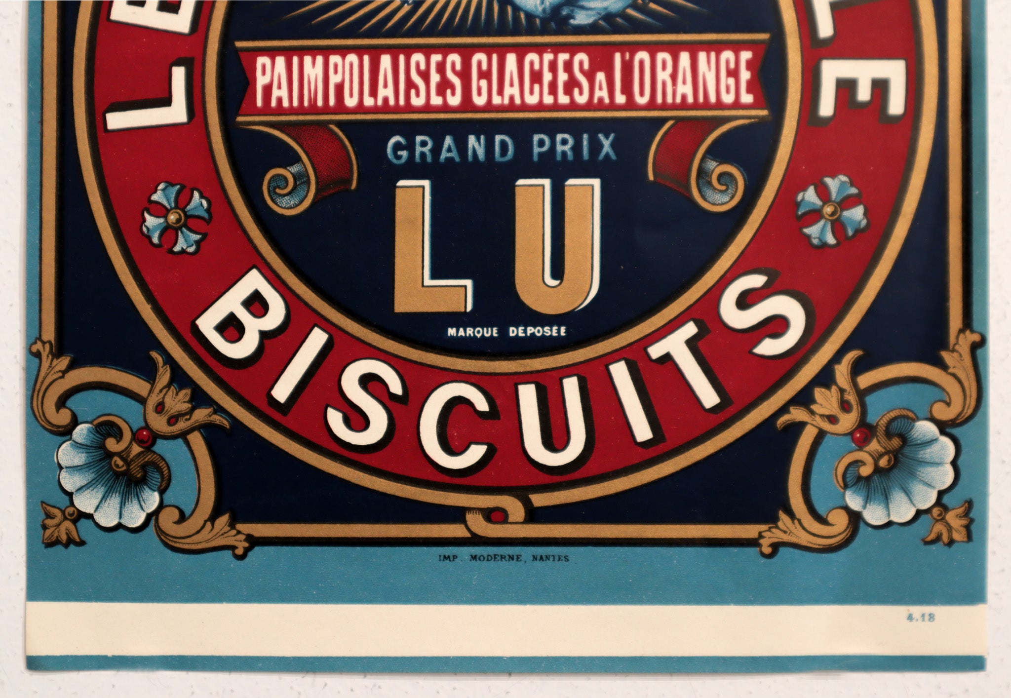 Original Lefevre Utile (LU Biscuits) - 1900 Paimpolaises Orange Glazed Cookies - Authentic French LU Biscuits for Tea Time, Gifts & Dessert Pairing