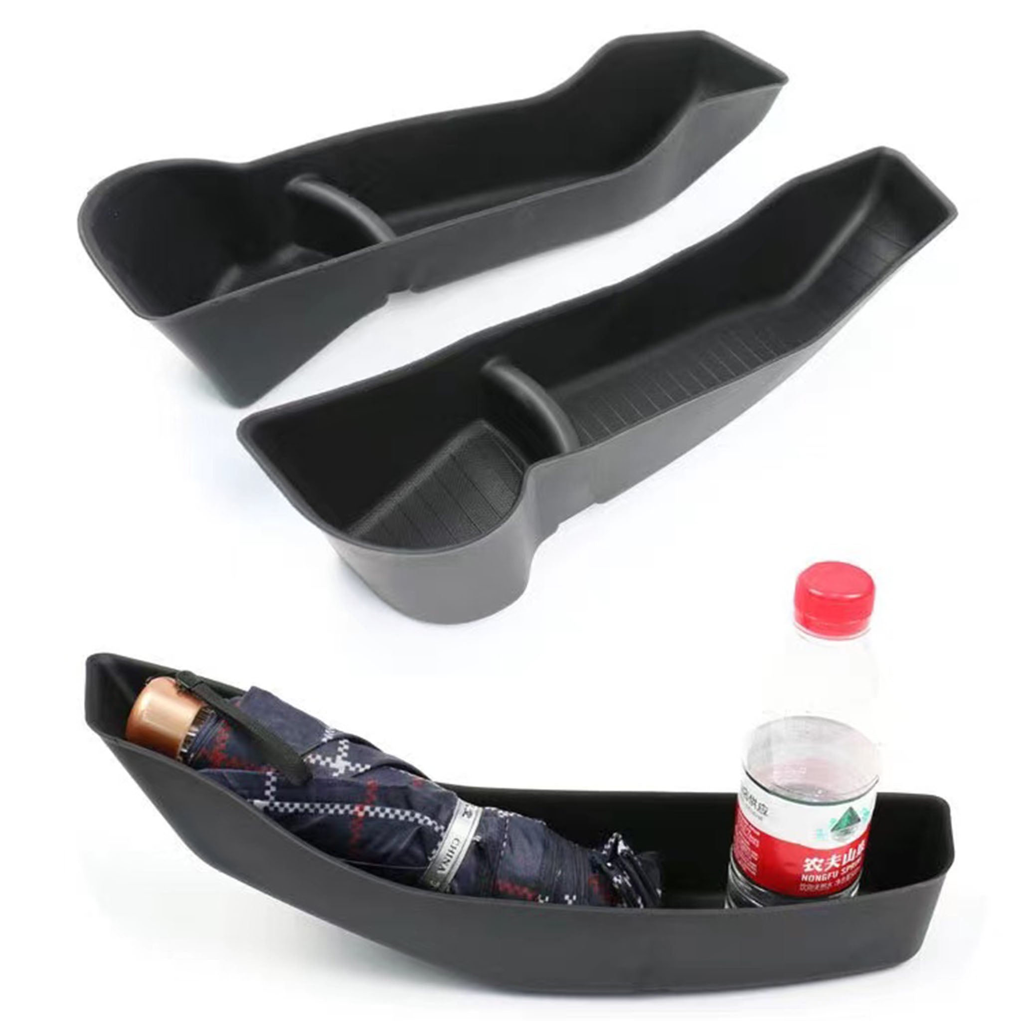 Tesla Model Y Side Door Storage Tray 2020-2024 | Car Organizer Accessories for Phone, Keys & Small Items | Perfect for Road Trips & Daily Commute