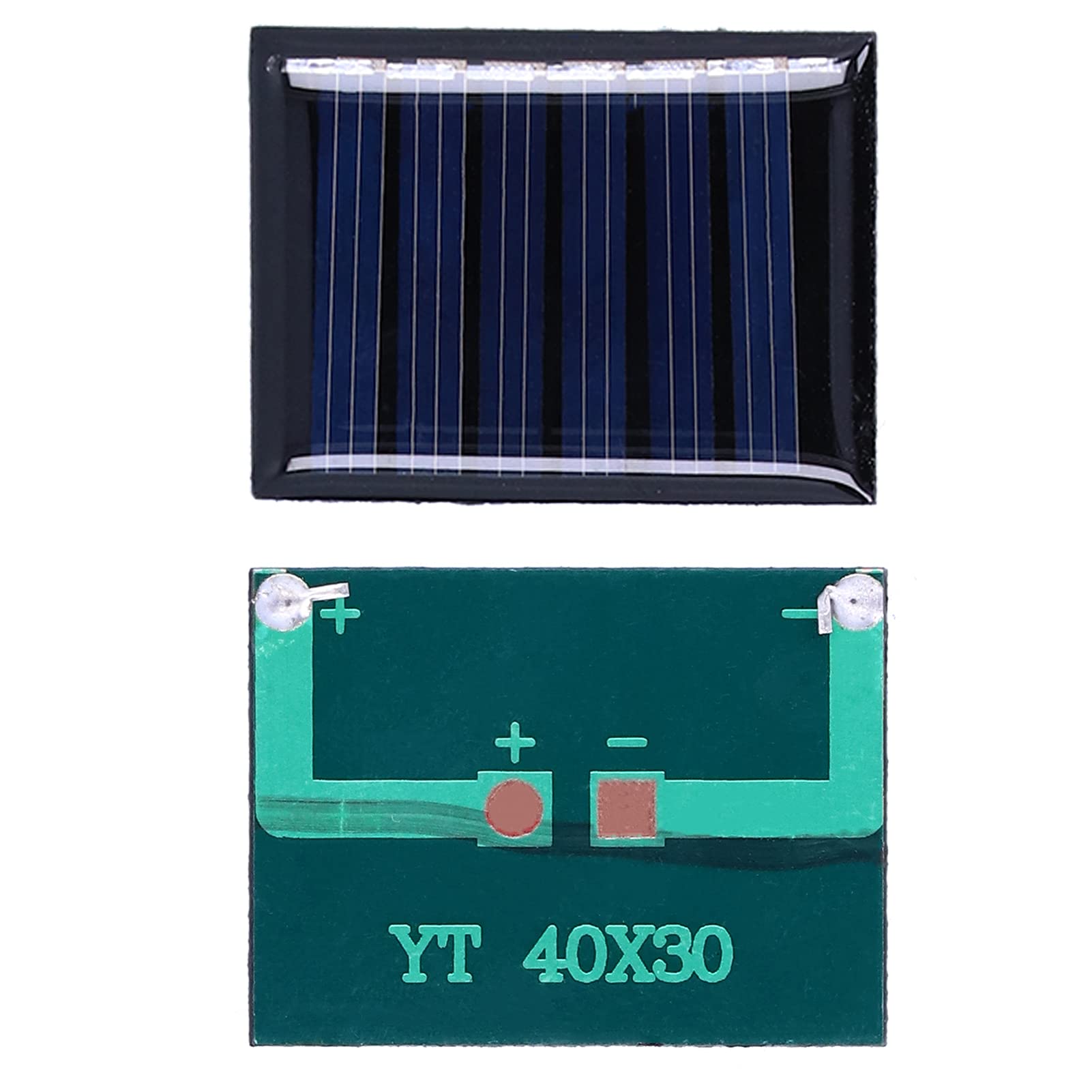 Eulbevoli 4Pcs Mini Solar Panel Module 40x30mm - Portable Solar Charger for DIY Light Toys, Outdoor Gadgets & Science Projects - Perfect for Solar Powered Experiments, Educational Kits and Small Electronics