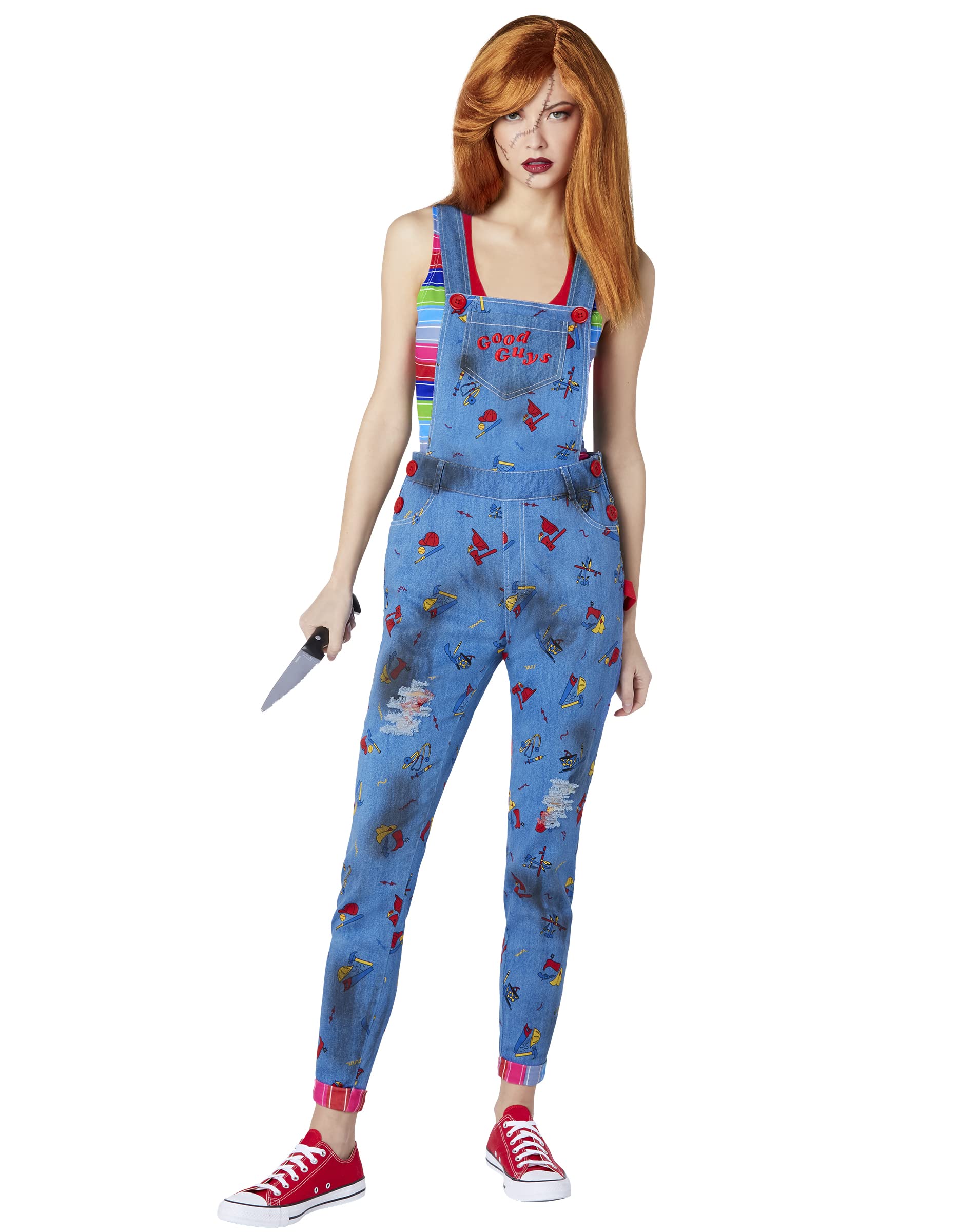 Chucky Overalls Costume for Adults - Official Halloween Cosplay