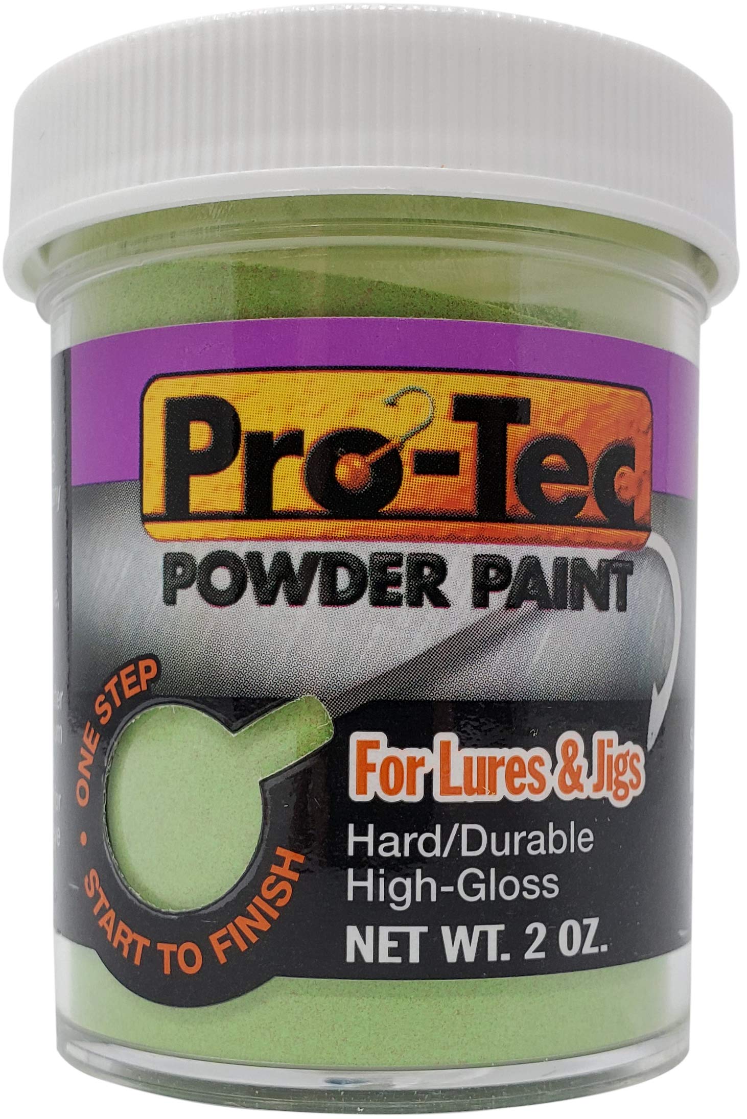 Pro-Tec Powder Paint for Jigs and Lures - Durable Jig Head & Fishing Lure Paint Kit - Perfect for Bass, Walleye, and Crappie Fishing