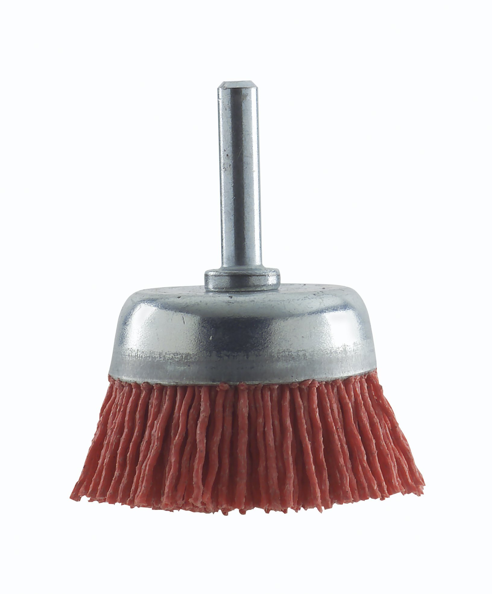 Bosch 2608622052 1.1mm Nylon Shank Cup Brush, 75mm x 6mm - Ideal for Metal Polishing & Rust Removal