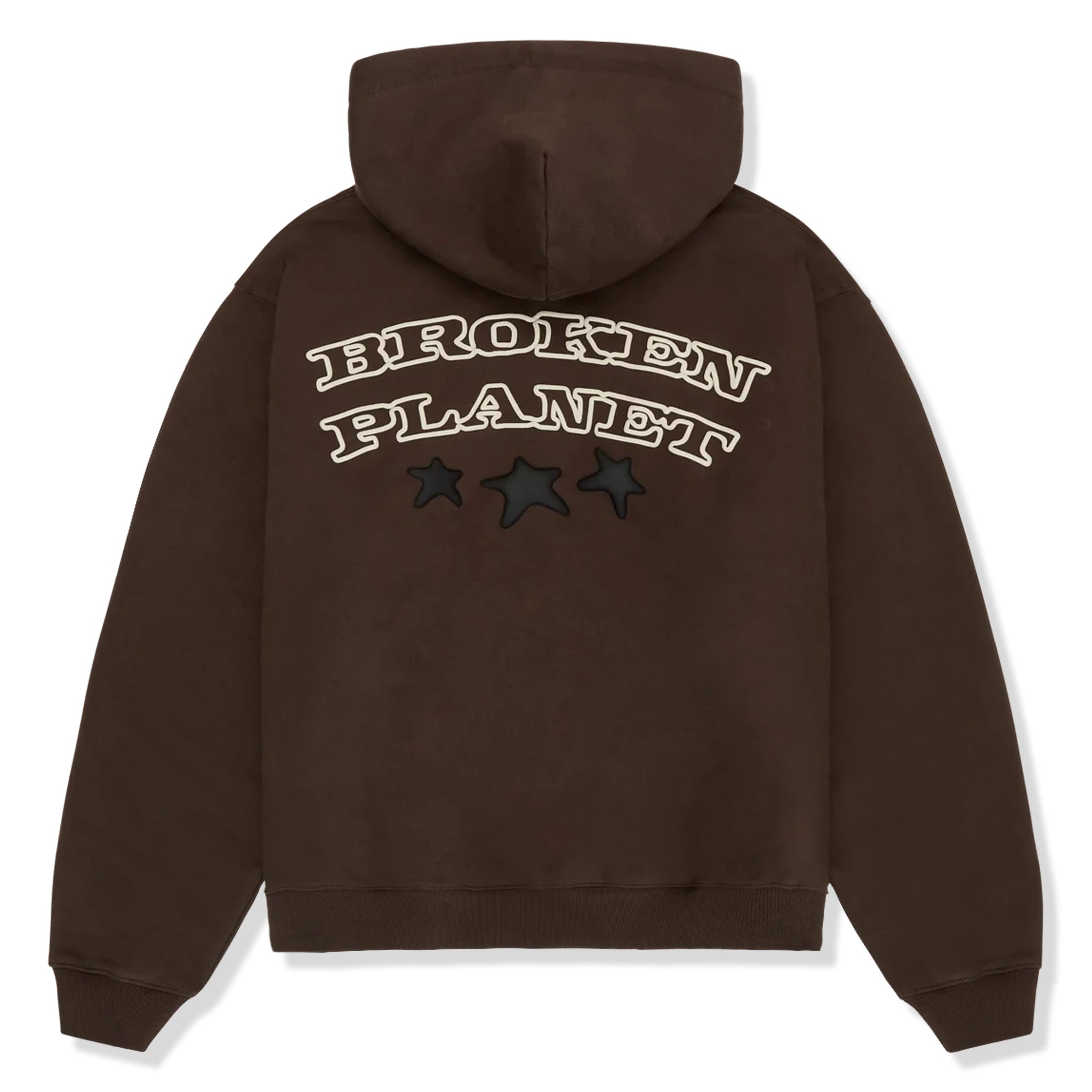 Broken Planet Out Of Service Mocha Brown Hoodie - Men's & Women's Streetwear Pullover Sweatshirt | Cozy Winter Fashion for Urban Lifestyle & Casual Outings