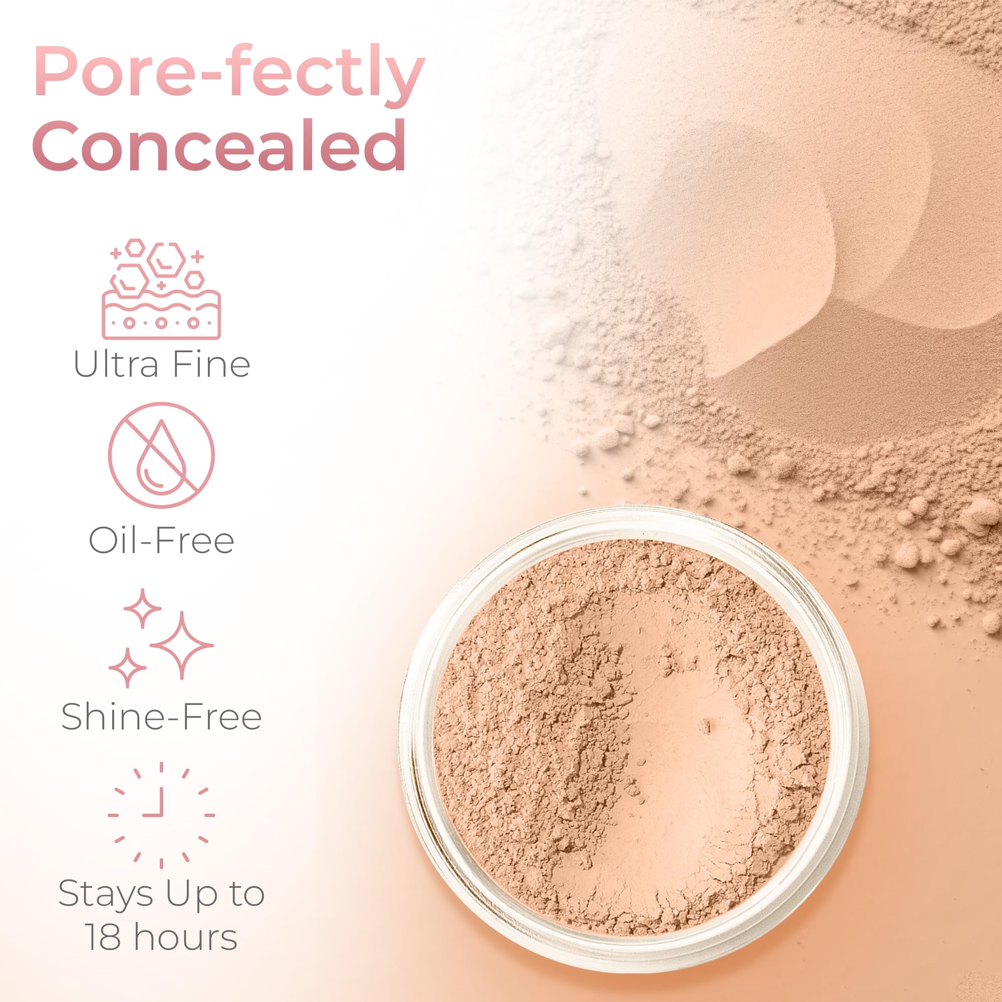 SweetFace Minerals Medium Shade Concealer Powder for Dark Circles - High Coverage, SPF 30, Under Eye Concealer for Mature Skin (5g Sample Size) | Perfect for Daily Makeup & Dark Circle Correction