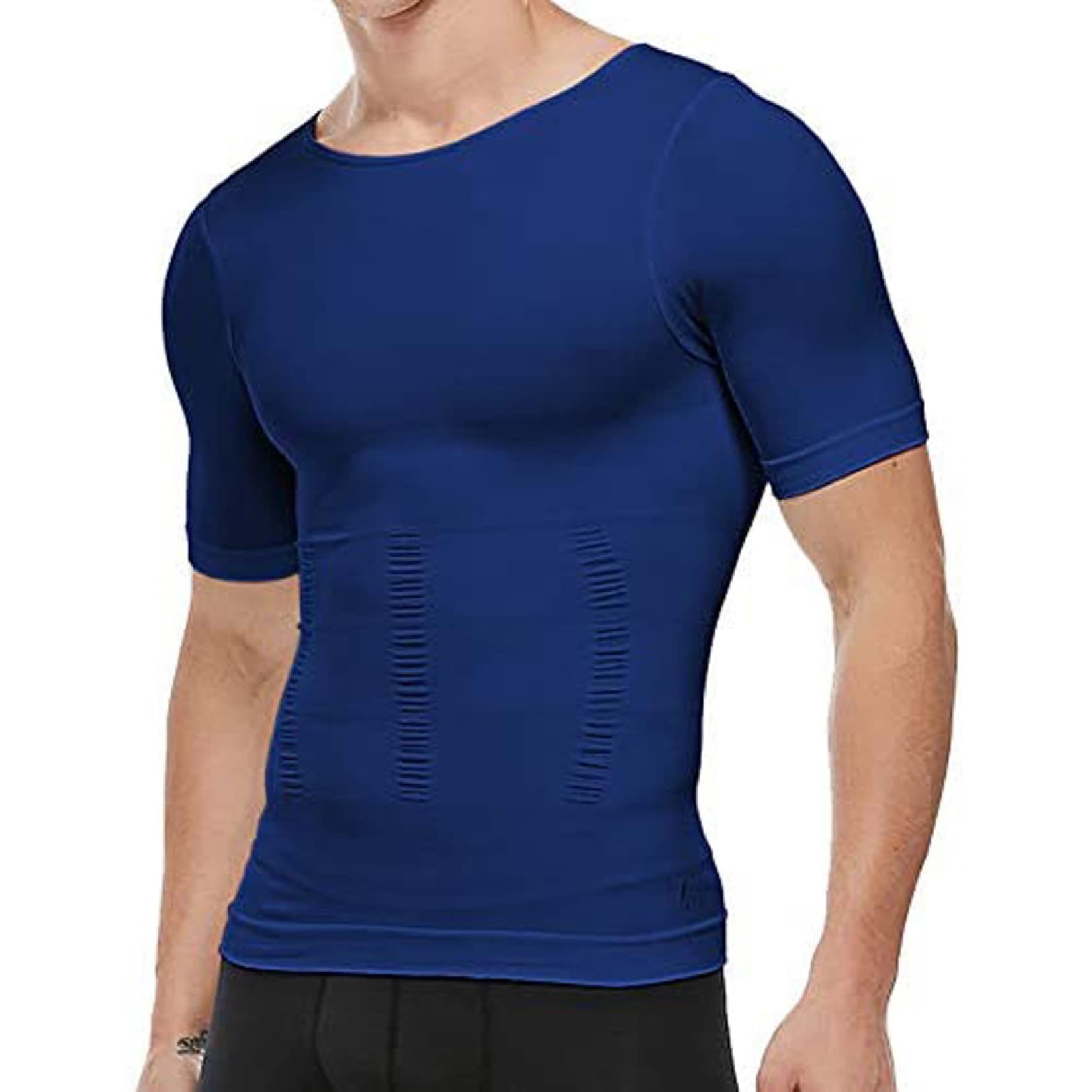 EBRICON Men's Body Shaper Waist Trainer Corset - Slimming Underwear for Belly Control & Posture Correction - Compression Shirt for Weight Loss & Tummy Tuck - Perfect for Workout, Office Wear & Everyday Use