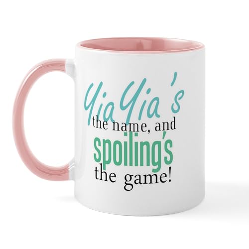 White/Pink Inside - Yiayia's The Name! Mug