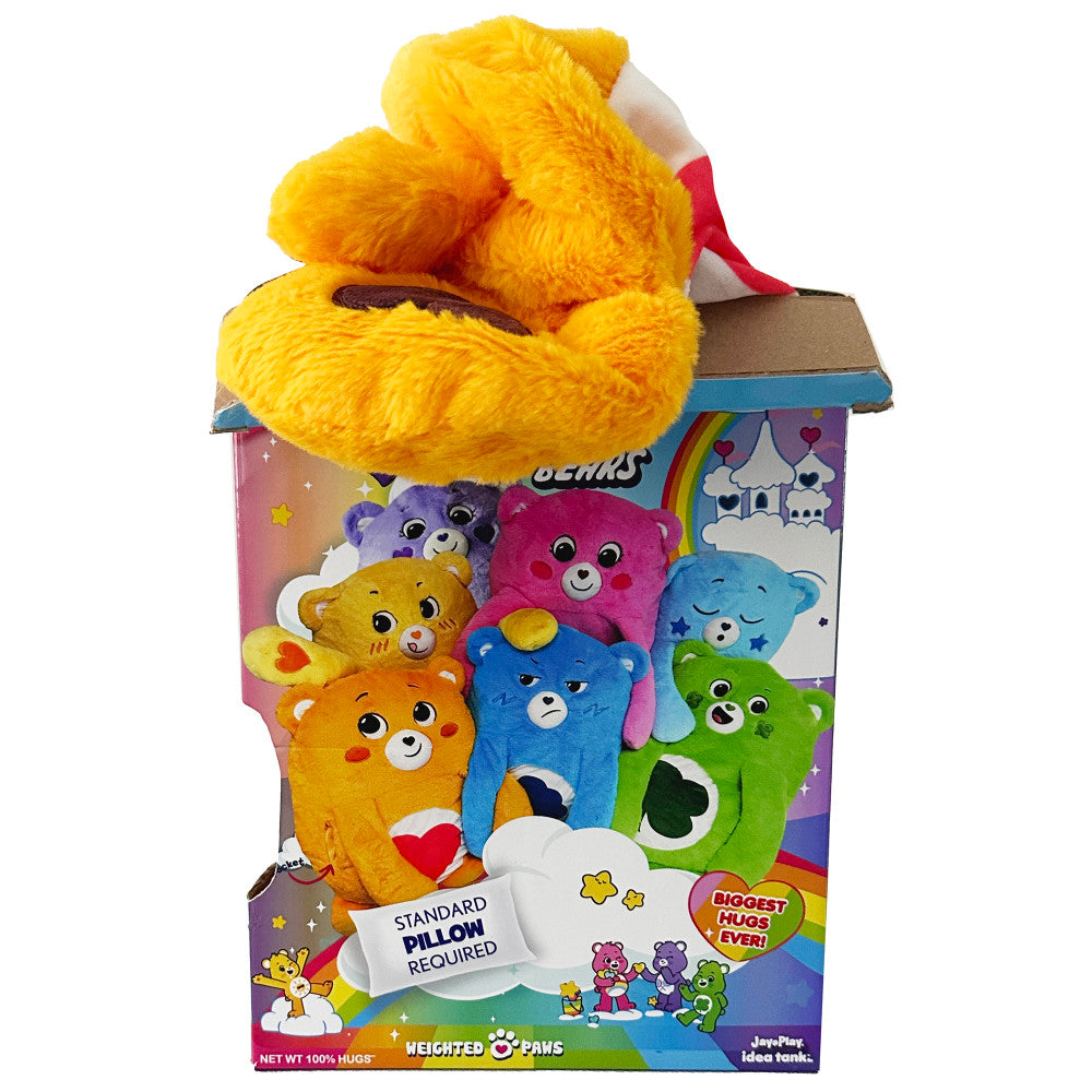 Care Bears Happy Nappers Tenderheart Bear Plush Pillow - Soft Stuffed Animal Toy for Kids, Cuddly Pocket Pal for Nap Time & Bedtime Comfort | Perfect Gift for Children's Room Decor & Sleep Companion