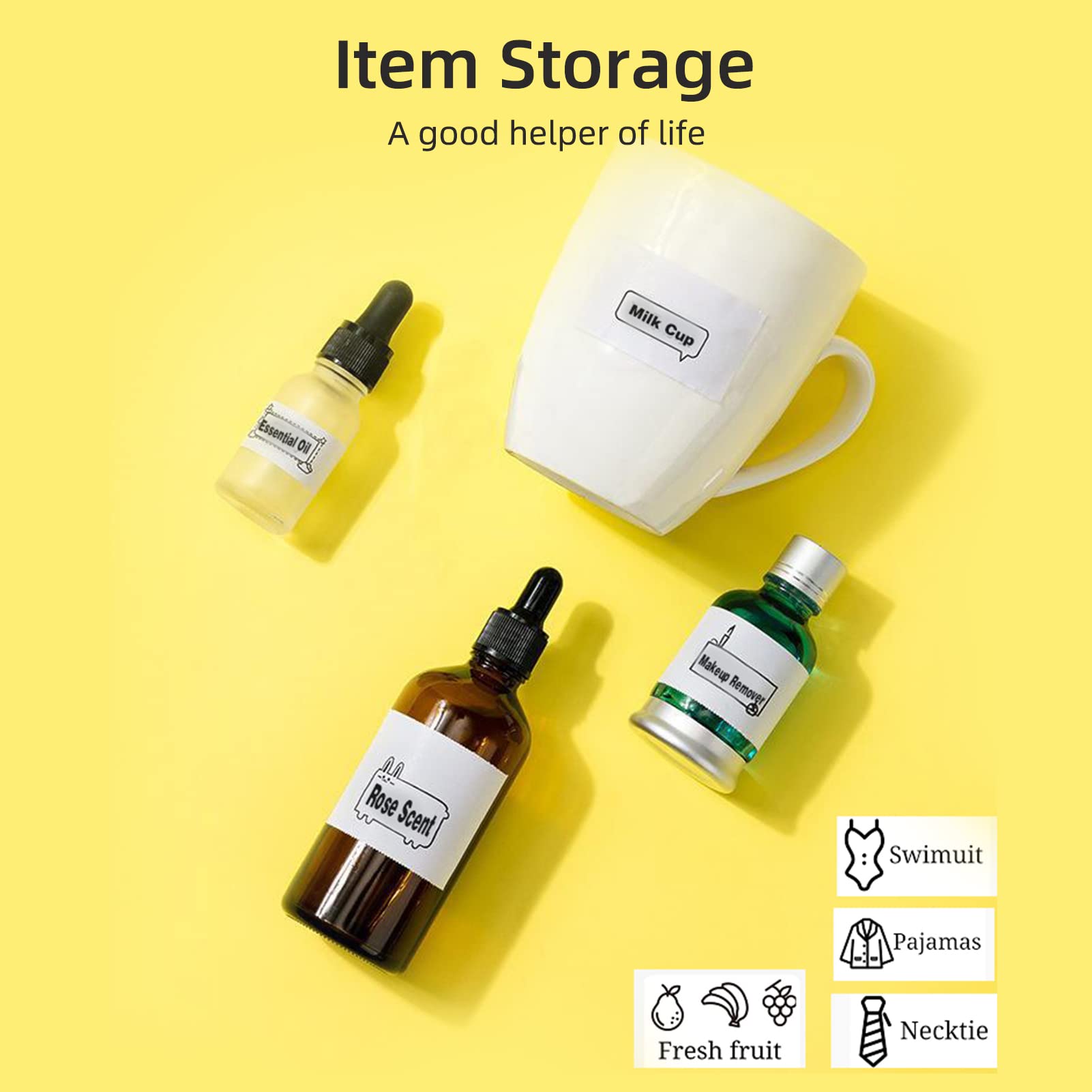 YDuupxe Mini Portable Bluetooth Printer - Wireless BT 4.0 Thermal Printer for Smartphones with Multiple Templates | Perfect for Receipts, Labels, Notes & DIY Crafts at Home/Office