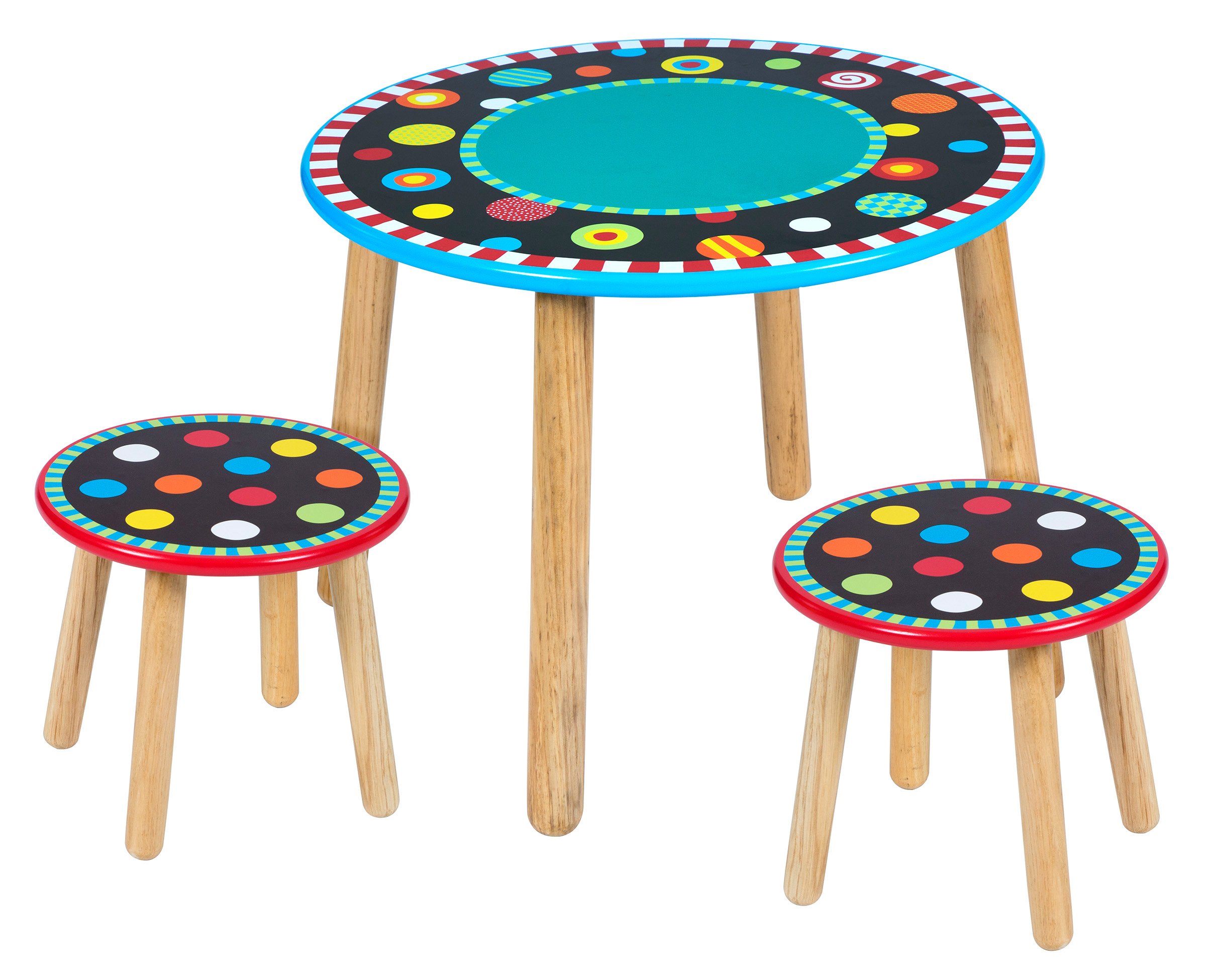 ALEX Toys Artist Studio - My First Table & 2 Stools Set for Kids - Creative Art & Craft Activity Furniture for Toddlers & Preschoolers - Perfect for Drawing, Painting & Playroom Decor