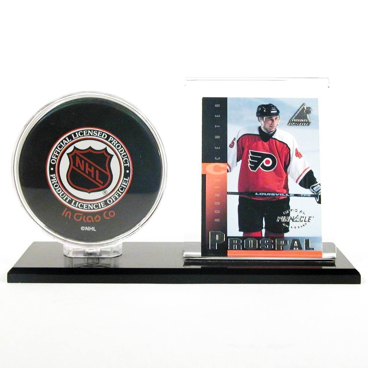 Clear Acrylic Hockey Puck & Trading Card Display Case Holder - Perfect for Collectibles, Memorabilia, and Sports Fan Gifts