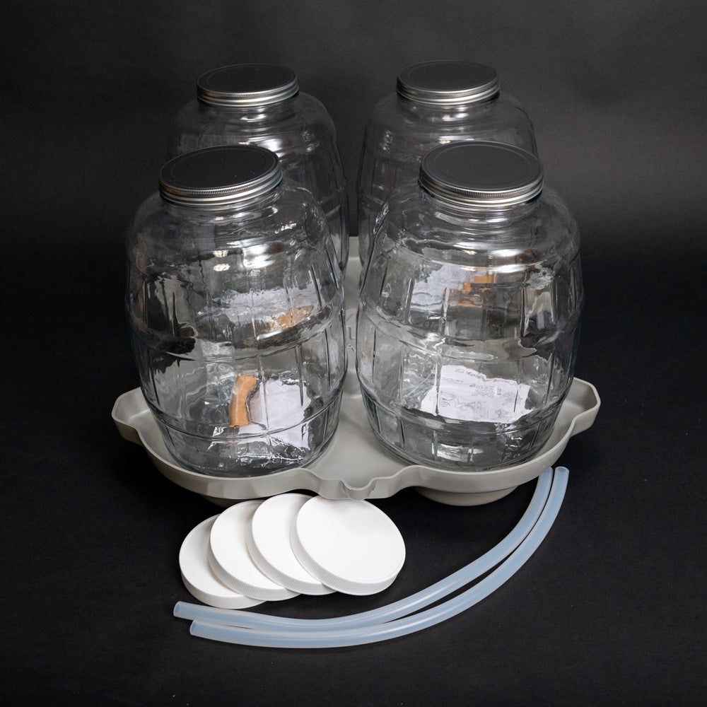 4-Pack 2.5 Gallon Glass Bottles for 4700/5800 Refrigerated Water Sampler - Perfect for Laboratory Testing, Environmental Monitoring & Water Quality Analysis
