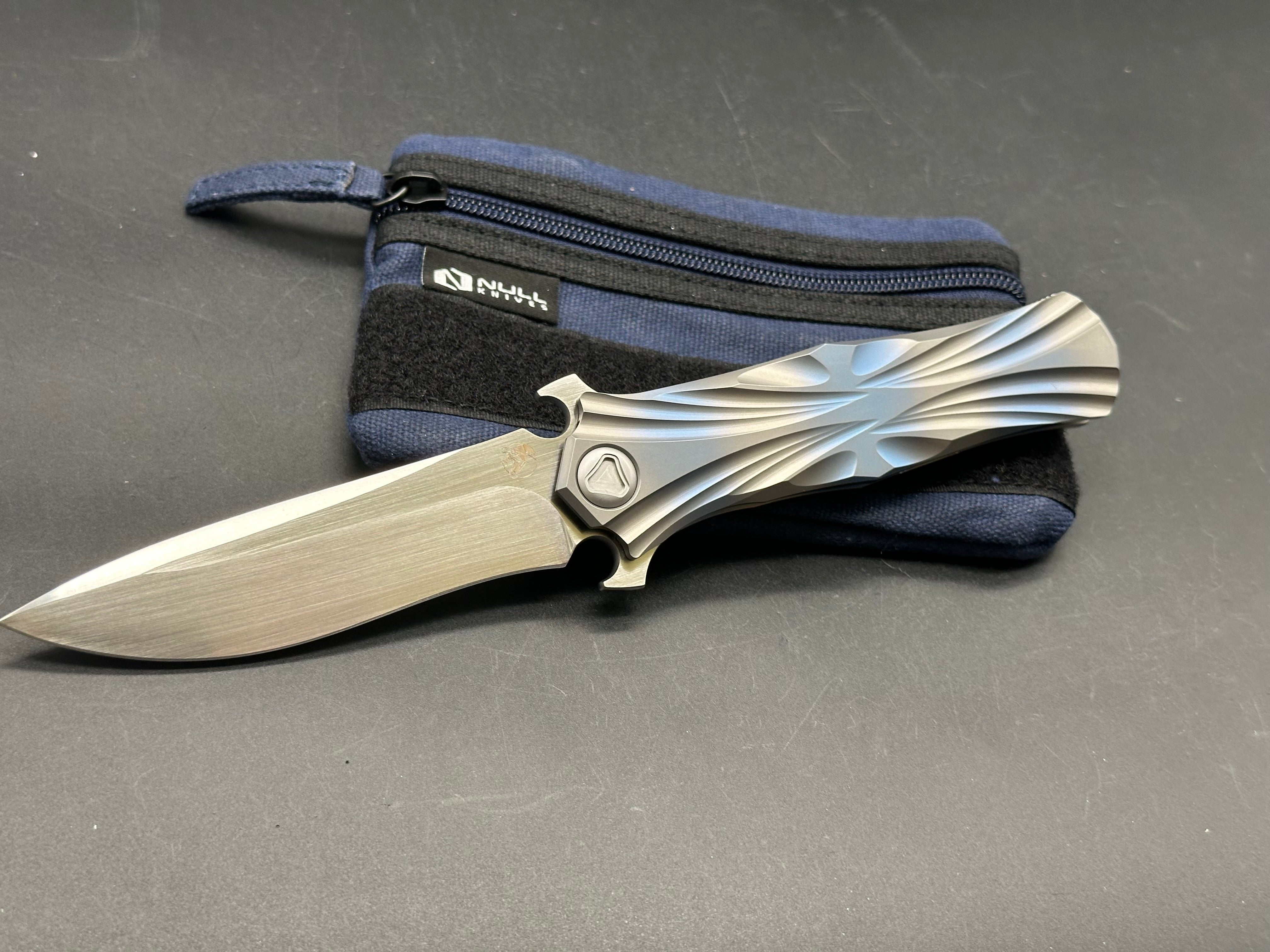 Kevin John T Series Titanium Folding Knife with M390 Steel Blade - EDC, Outdoor Camping, Hunting & Survival Gear