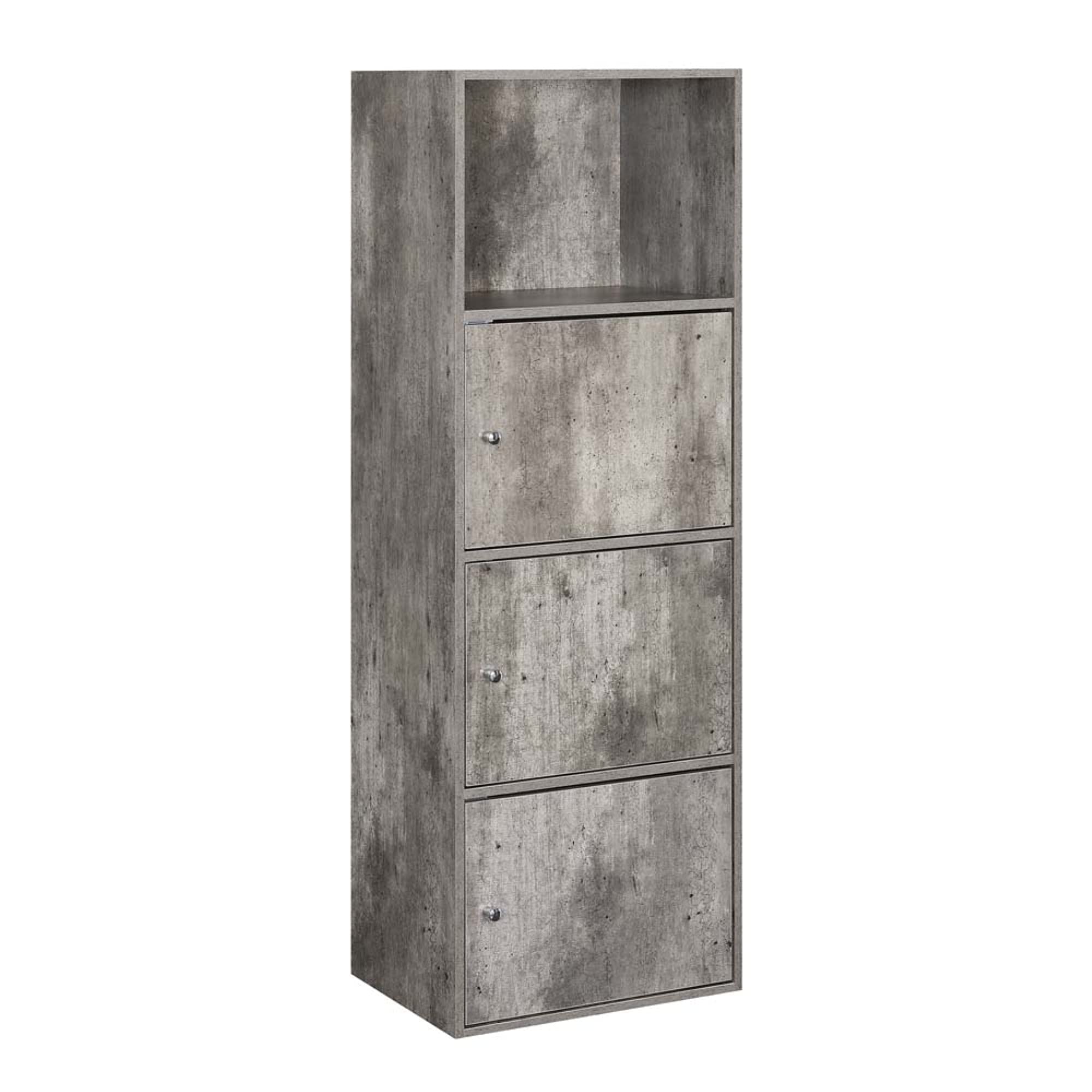 Ergode Xtra Storage 3-Door Cabinet with Adjustable Shelf - Perfect for Home Office, Living Room & Bedroom Organization
