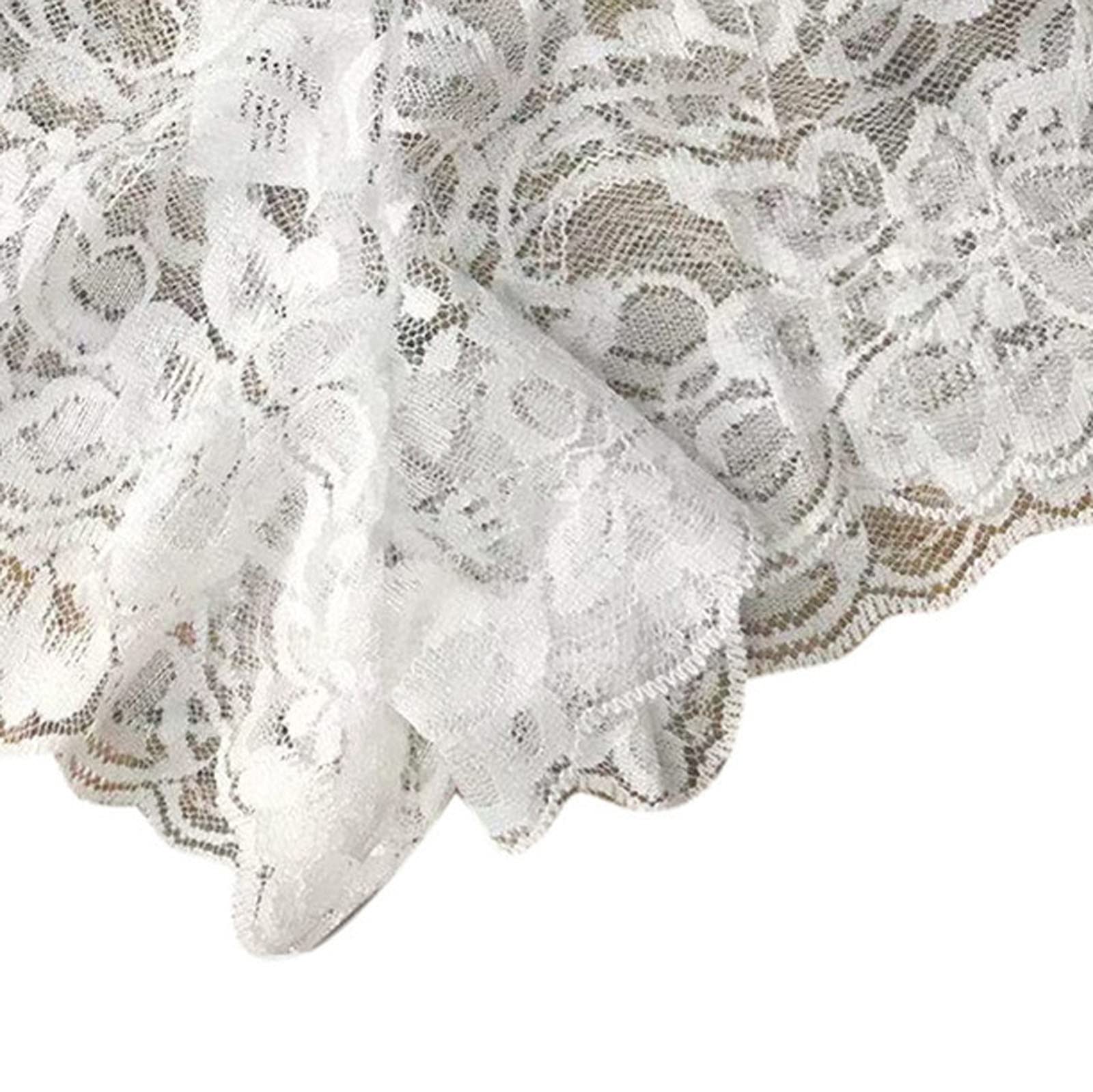 **Plus Size Women's Floral Lace Underwear - High Waist Sexy Mesh Hipster Panties with Butt Lifting Design (White) - Perfect for Date Nights & Special Occasions**