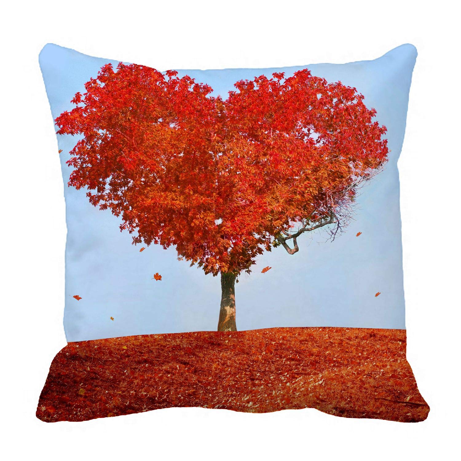 ABPHQTO Love Tree Pillow Cover - 20x20 Inch Reversible Couch & Bed Pillow Protector - Perfect for Home Decor, Living Room, Bedroom, and Gift Giving
