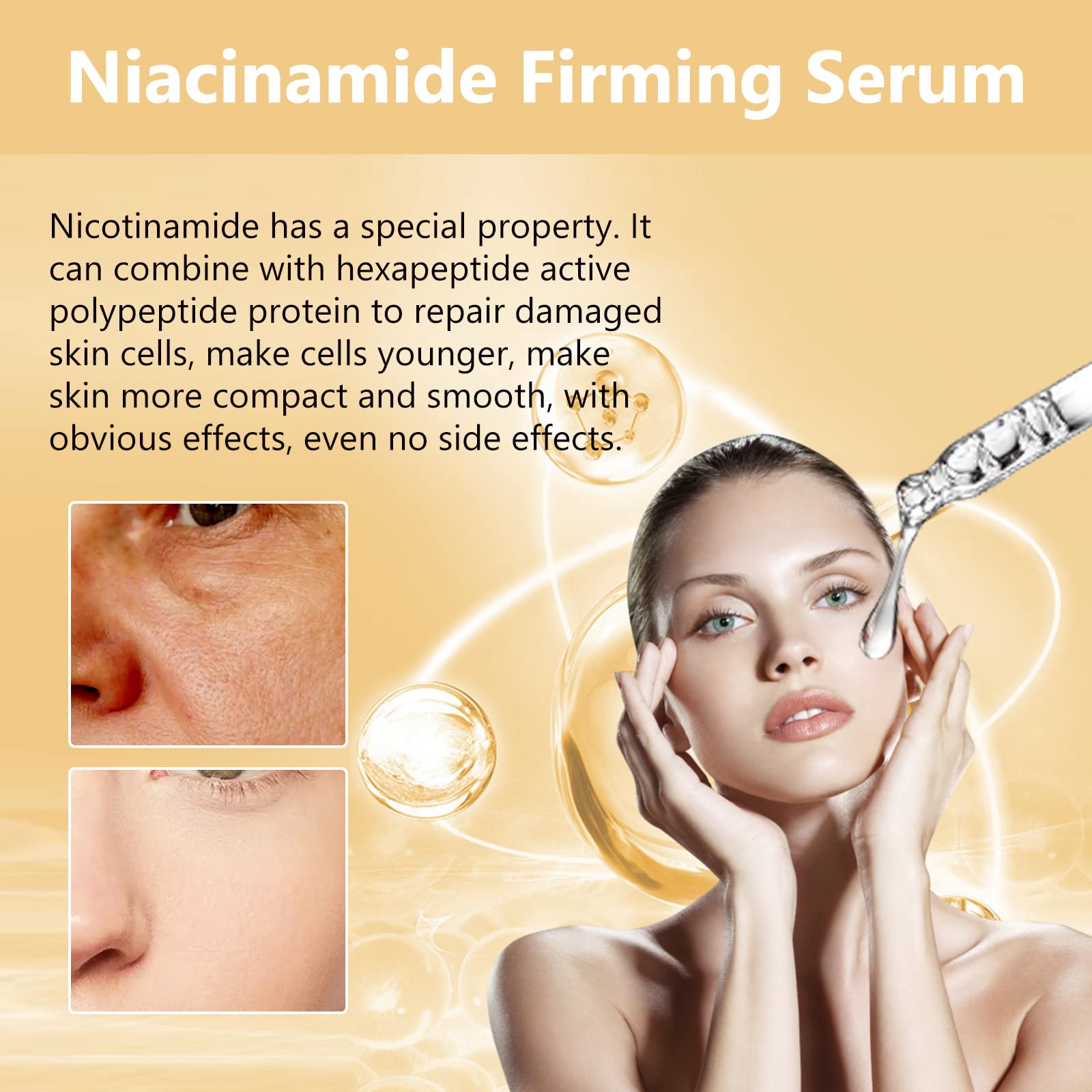 **Best Peptide Firming Serum for Neck Lifting & Anti-Wrinkle – Collagen Peptide Facial Serum to Tighten Sagging Skin & Reduce Fine Lines – Perfect for Nighttime Skincare & Anti-Aging Routine**