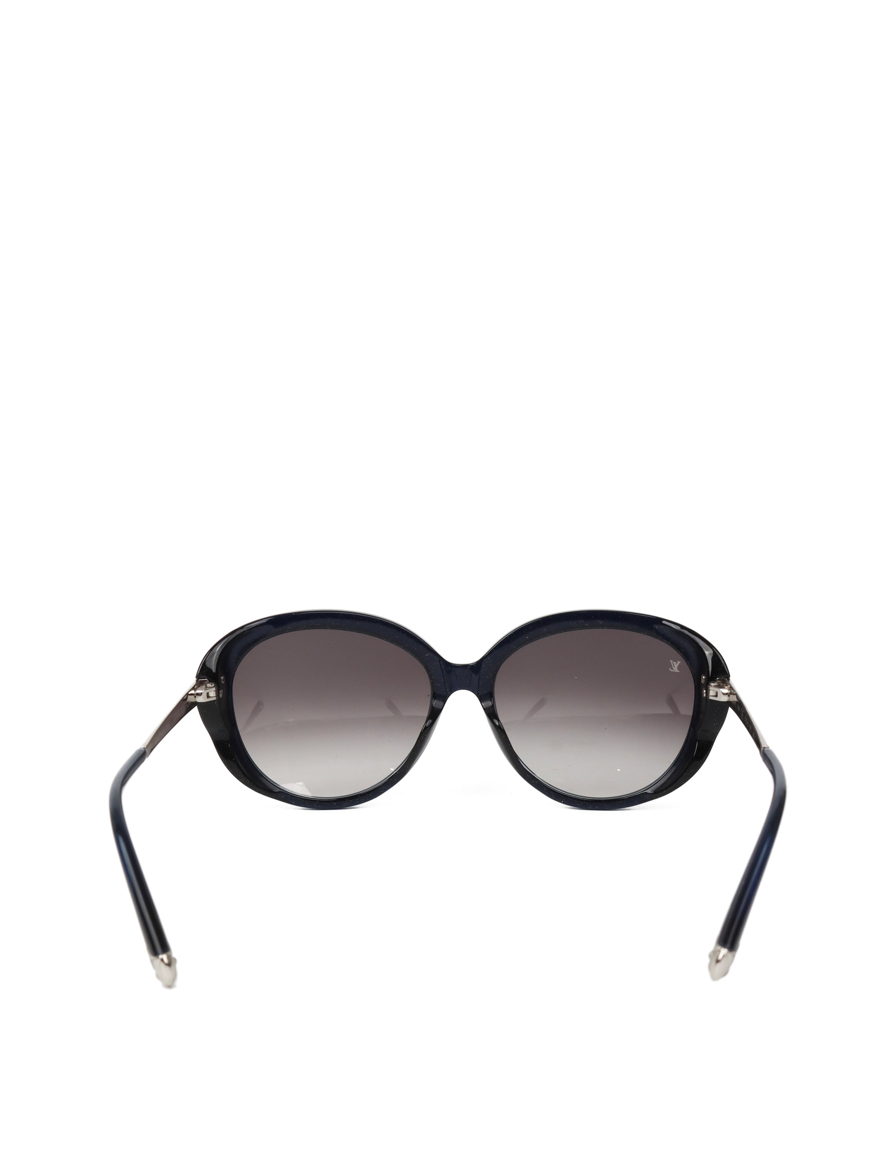 Louis Vuitton Z0597 Black Glitter Bluebell Sunglasses for Women - Luxury Designer Shades for Beach, Driving & Fashion Outfits