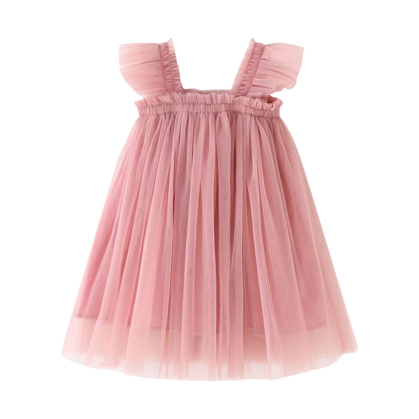 **Toddler Girls' Sleeveless Tulle Princess Dress - Elegant Party & Dance Outfit for Special Occasions | Perfect for Birthday, Wedding, Pageant & Photo Shoots**
