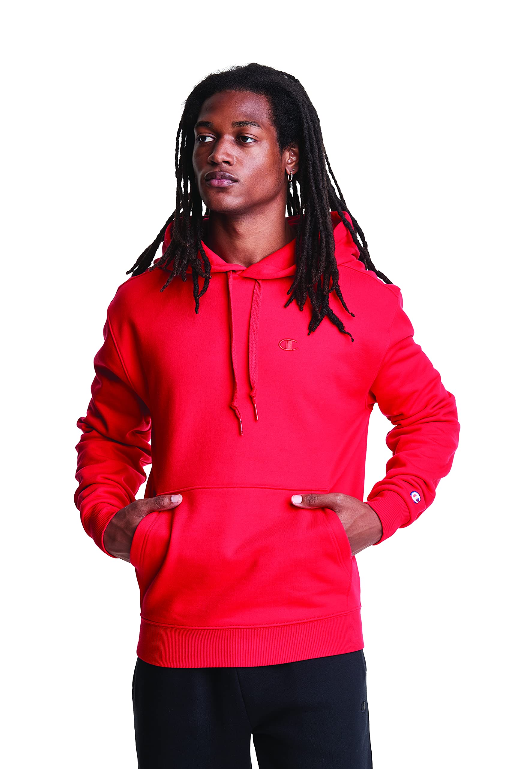 Champion Men's Original Super Fleece Hooded Sweatshirt | Comfortable Pullover Hoodie for Men | Perfect for Gym, Casual Wear & Outdoor Activities