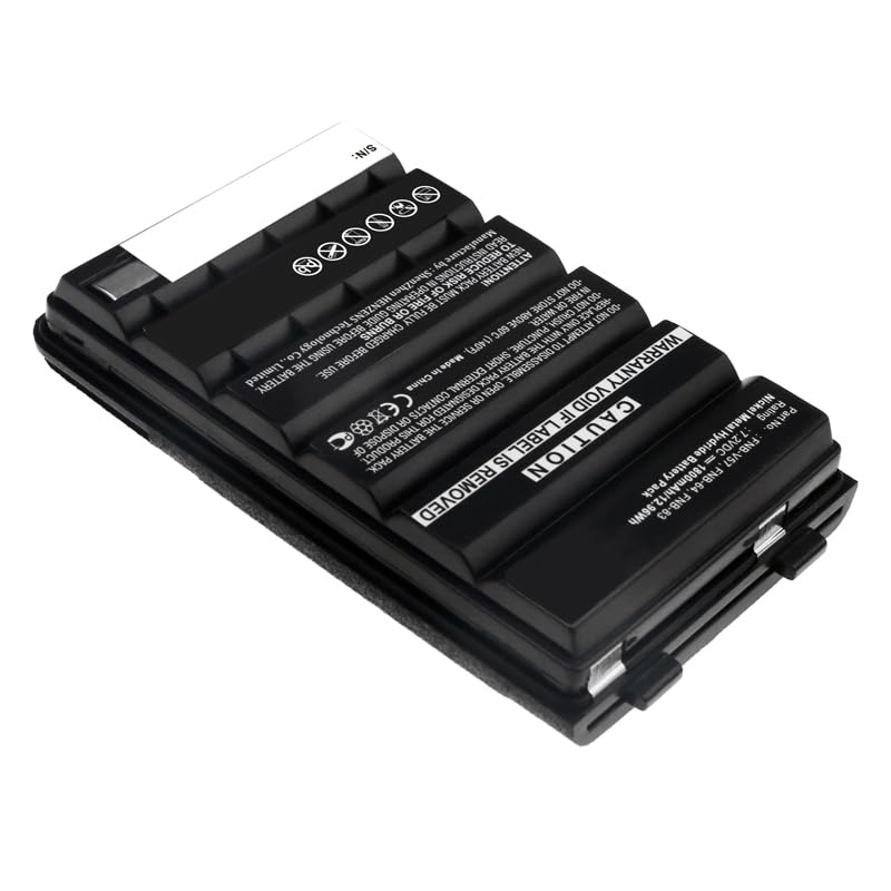 Synergy Digital 2-Way Radio Battery - 1800mAh Ni-MH Replacement for Vertex FNB-64 & Yaesu FNB-64 (7.2V) | Long-Lasting Power for Walkie Talkies, Outdoor Adventures, Construction Sites & Emergency Communication