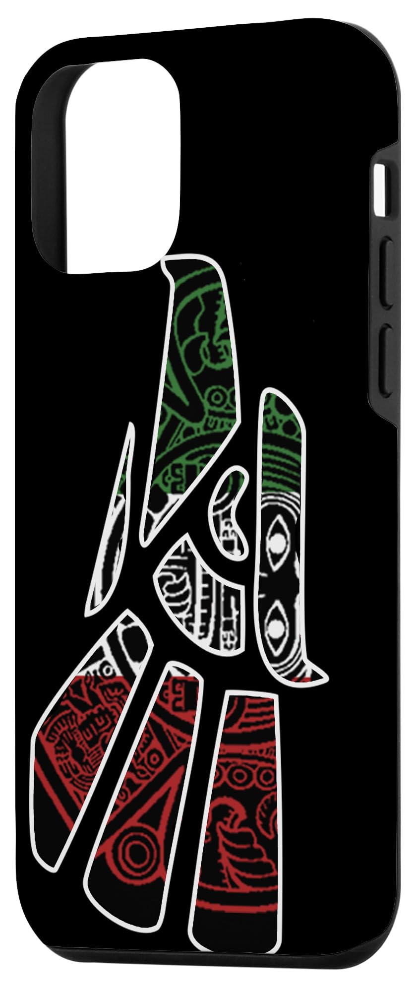 iPhone 12 Mini Protective Case with Authentic Aztec Calendar & Mexican Eagle Design - Durable Phone Cover for iPhone 12 Mini - Perfect for Cultural Enthusiasts and Travel Lovers