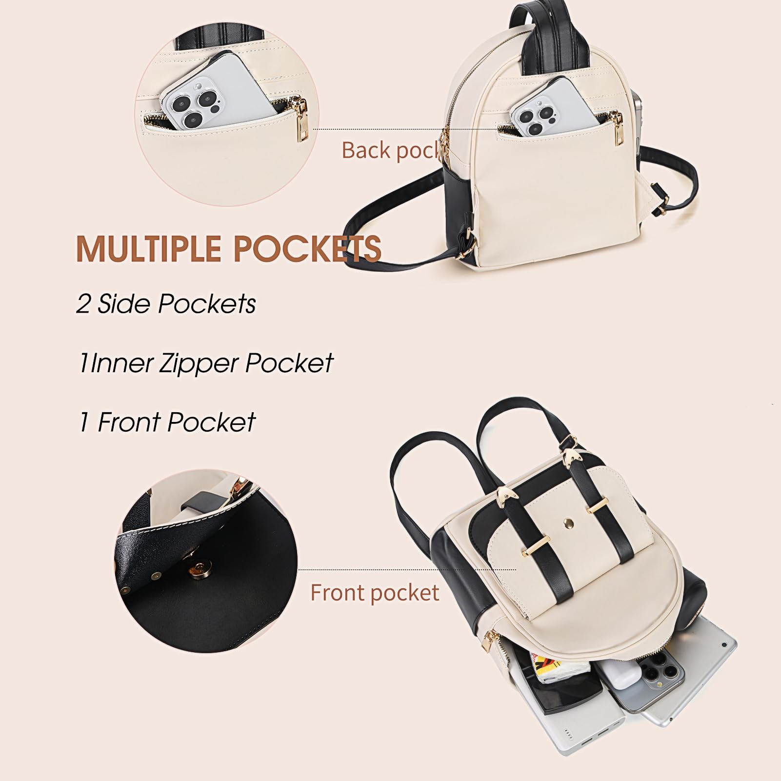 Mini Backpack Purse for Women & Girls - Cute Small Fashion Backpack for Teens | Perfect for School, Travel & Everyday Use