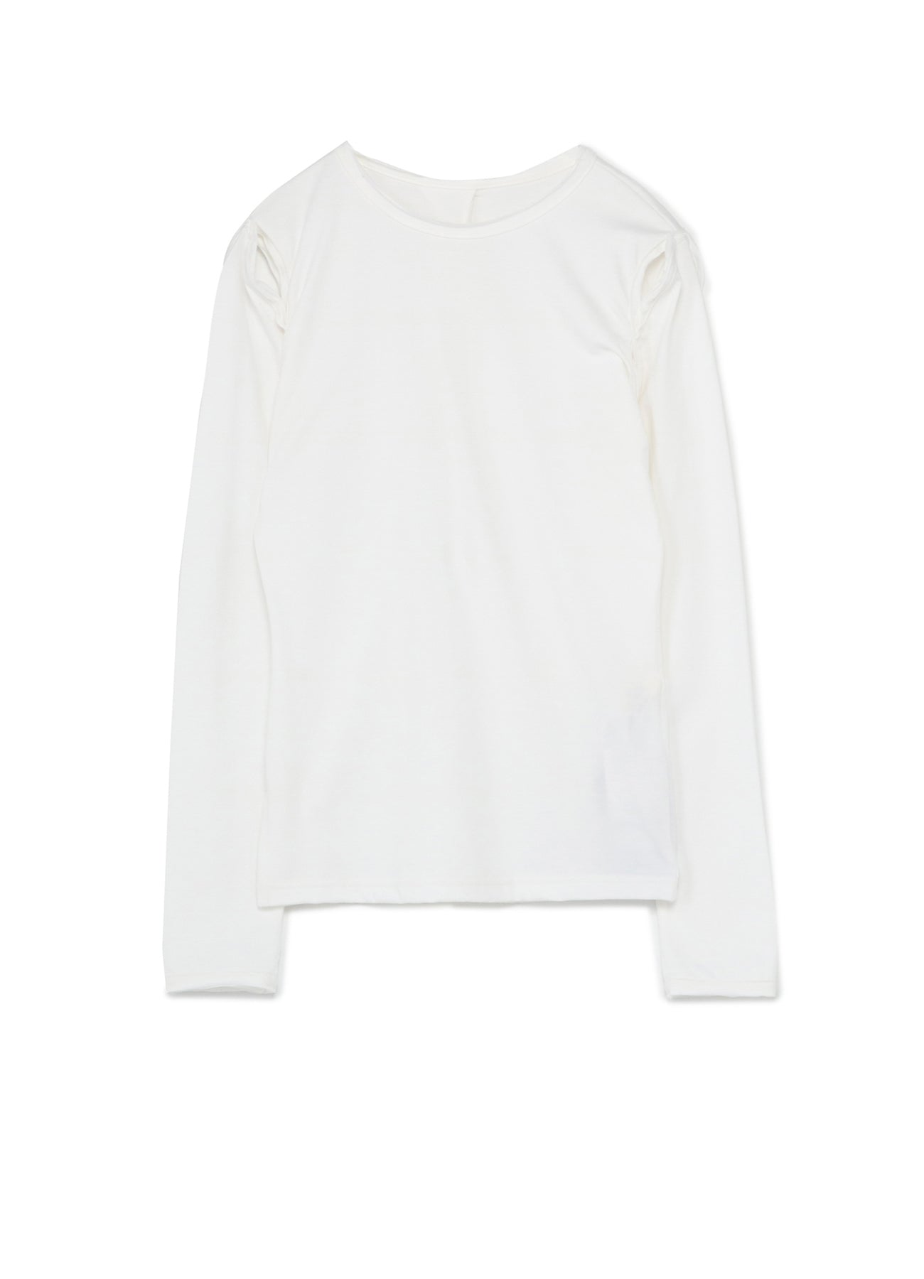 40/2 Cotton Plain Stitch Sleeve Slit T-Shirt for Women - Comfortable Casual Basic Tee for Everyday Wear, Workout & Street Style Fashion