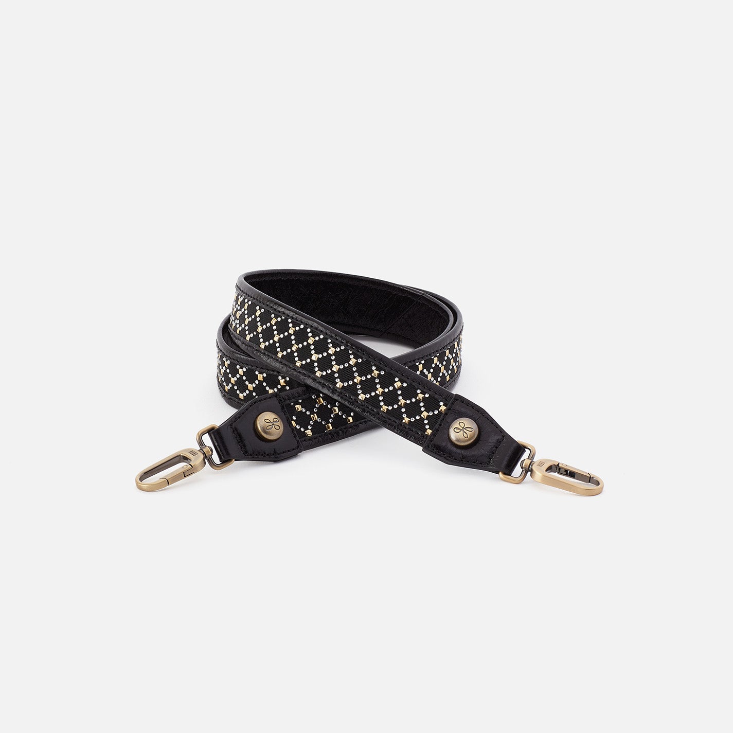 Lattice Stud Strap Black Polished Leather Bracelet for Women - Perfect for Casual Wear, Parties, and Everyday Fashion Accessories