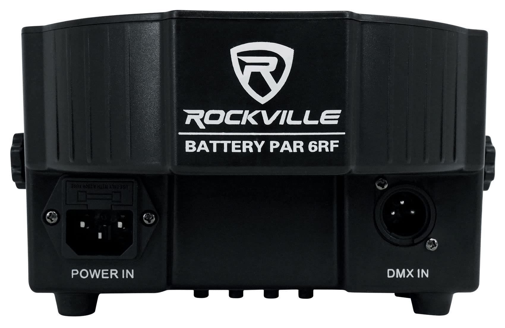 Rockville Rechargeable PAR 6RF Battery RGBWA+UV Wireless DMX Lights with RF Remote - Perfect for Stage Lighting, DJ Shows, and Live Events